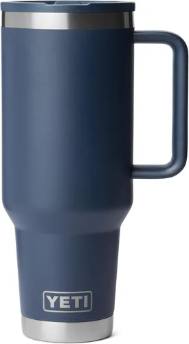 Miniatura 12 de YETI Rambler - Taza de viaje de 40 onzas con tapa abatible y pajilla, acero inoxidable, aislada al vacío, a prueba de fugas, apta para portavasos