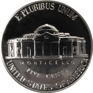 Miniatura 2 de 1985 S Gem prueba Jefferson níquel nosotros moneda