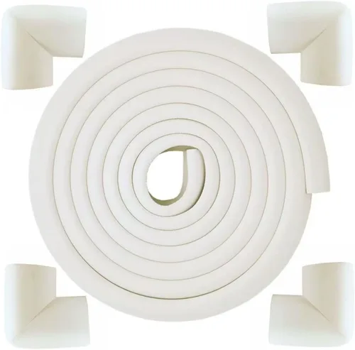 Miniatura 8 de Protectores de esquina a prueba de bebés, protectores de borde de espuma suave de 6.5 pies para muebles, tiras adhesivas para parachoques de mesa
