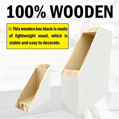 Miniatura 3 de Letrero divertido de madera con definición de baño, placa de bloque de madera para el hogar, baño, estante y decoración de inodoro