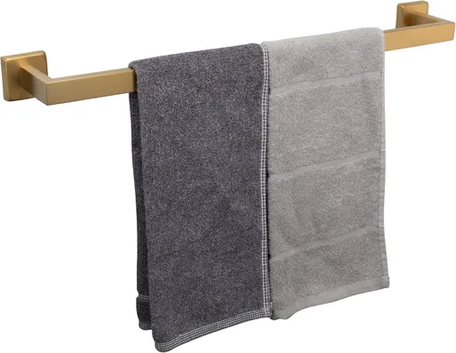Miniatura 13 de TocTen Toallero de Baño - Base Cuadrada Engrosada SUS304 Barra de Toallas de Acero Inoxidable para Baño, Accesorios de Baño Varilla de Toallas