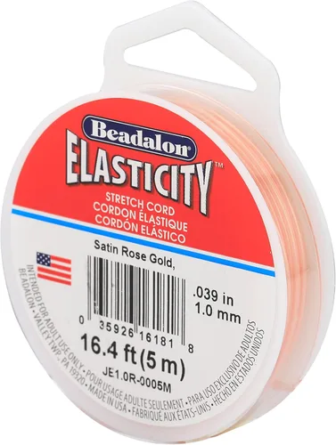 Miniatura 26 de Beadalon Elasticity - Cordón elástico (0,8 mm, 5 m), transparente