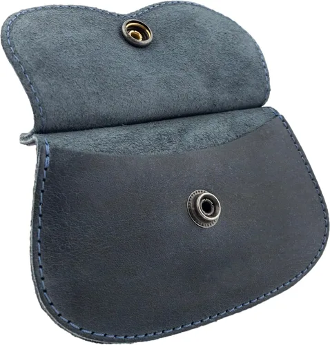 Miniatura 15 de Hide & Drink, Cartera en forma de gato, bolsa para monedas, soporte para dinero, accesorio de viaje, cuero de grano completo, hecho a mano, Negro