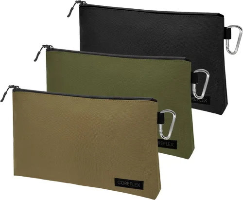 Miniatura 10 de COREFLEX Bolsa de herramientas de alta calidad con cremallera, bolsa de herramientas pequeña, bolsa de almacenamiento multiusos, bolsa