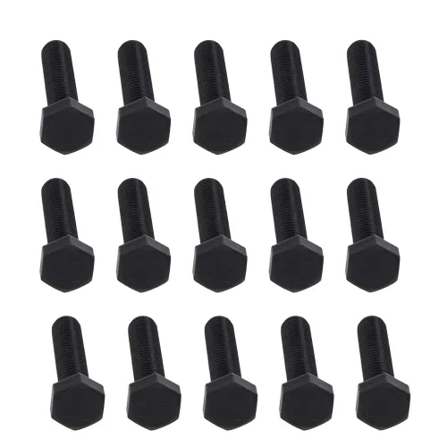 Miniatura 19 de Aicosineg M8 x 0.394 in Acero al carbono Grado 8.8 Tornillo de cabeza hexagonal externa Tornillos de rosca métrica Tornillos hexagonales sujetador