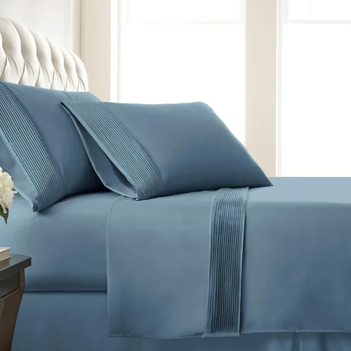 Miniatura 36 de Southshore Fine Linens®, juego de ropa de cama con bolsillo profundo, Microfibra, Negro, gemelo