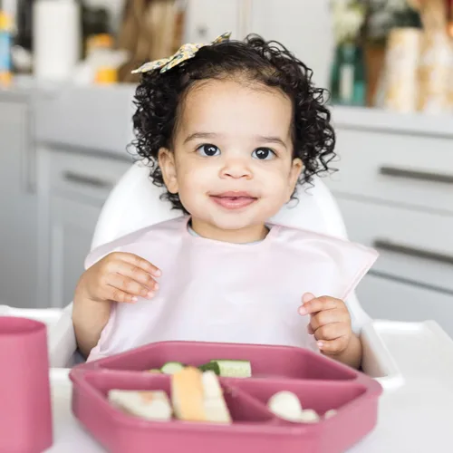 Miniatura 3 de Tiny Twinkle Baberos a Prueba de Desastres para Bebés para Comer Baberos Impermeables y Limpiables para Niños con Bolsillo Recolector Baberos