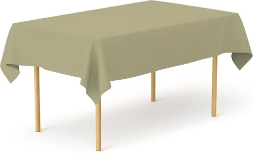 Miniatura 108 de Pomp Mantel Premium de Poliéster de 60" x 84" en Color Amarillo Plátano Tela Fácil de Cuidar, Resistente a Arrugas y Manchas Para Mesa Banana