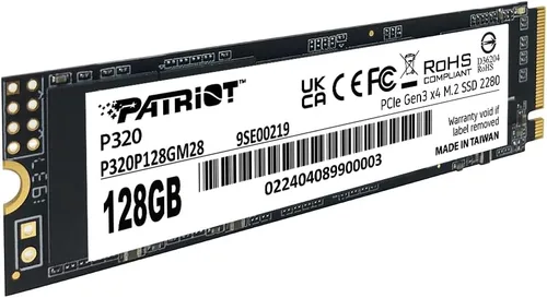 Miniatura 3 de Patriot Memory P320 SSD interno de 128 GB - NVMe PCIe Gen 3x4 - M.2 2280 - Unidad de estado sólido - P320P128GM28