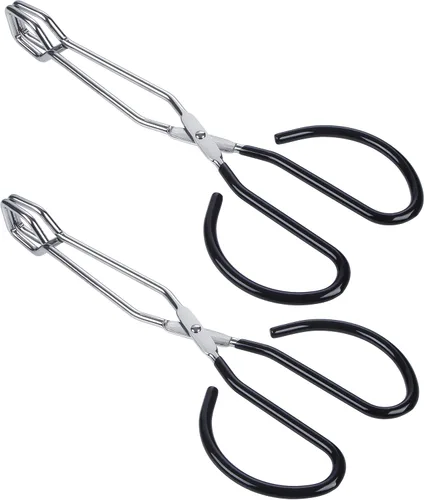 Miniatura 14 de MSY BIGSUNNY Pinzas de tijera de acero inoxidable, pinzas de cocina resistentes con asas suaves (1, rojo de 11 pulgadas)