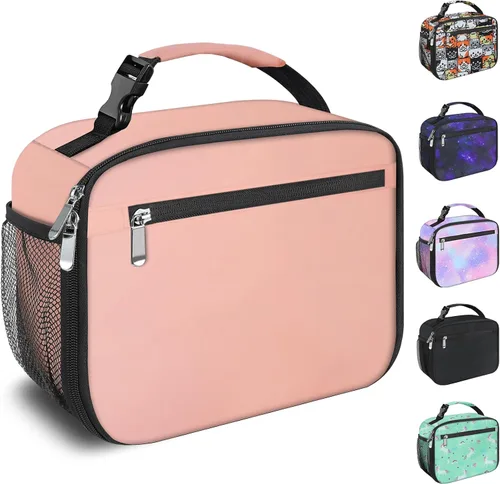 Miniatura 15 de Lonchera para niños y niñas, bolsa de almuerzo aislada duradera, lonchera para niños, bolsa de almuerzo para la escuela, azul oscuro