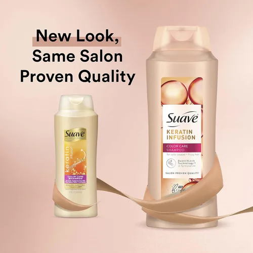 Miniatura 4 de Suave Professionals - Champú para el cuidado del color para el cabello tratado con color, infusión de queratina, champú protector de color, 28 onzas