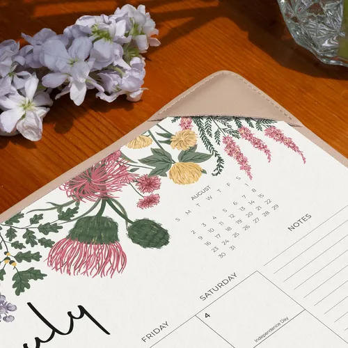 Miniatura 4 de Cabbrix Calendario de escritorio 2026 con alfombrilla de escritorio, calendario de escritorio de 15 x 12 pulgadas, de enero de 2026 a junio de 2027