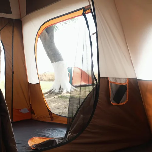 Miniatura 9 de KTT Extra Large Tent 12-14 Person,Family Cabin Tents,2 Rooms,Straight Wall,2 Doors 4 Windows with Mesh,Waterproof,Double Layer,Big Tent for
