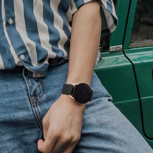 Miniatura 5 de Meliya Correa para Samsung Galaxy Watch 3 correas de 1.614 in para mujeres y hombres, correa deportiva ajustable de silicona suave de 0.78 pulgadas