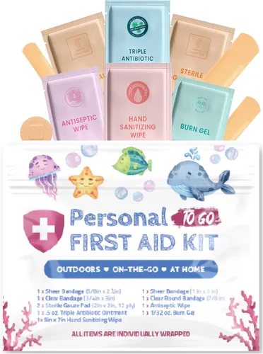Miniatura 12 de Kit de primeros auxilios portátil de tamaño de viaje, perfecto para el hogar, oficina, automóvil, escuela, negocios, viajes, senderismo, universidad