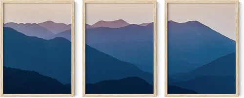 Miniatura 180 de HAUS AND HUES Arte de pared bohemia moderna de mediados de siglo - Arte boho, neutro, decoración de pared con sol (Marco negro, 12x16)