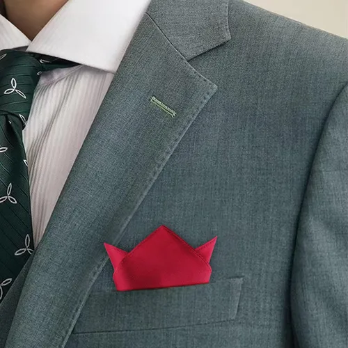 Miniatura 5 de Selected Hanky 100% Pure Silk Pocket Square Solid