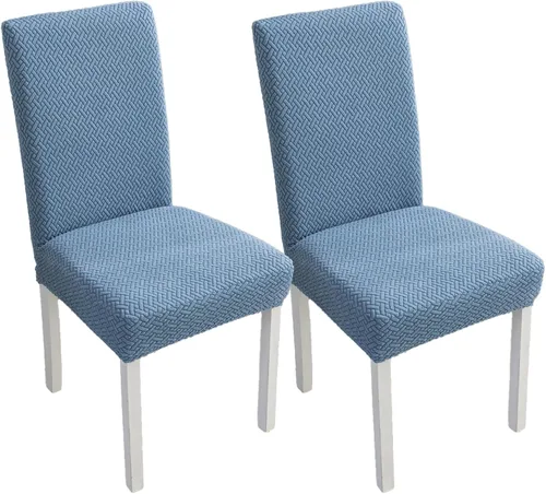 Yoovat Juego de fundas para sillas de comedor, fundas elásticas para sillas de comedor, fundas de asiento para sillas Parsons, fundas para sillas de