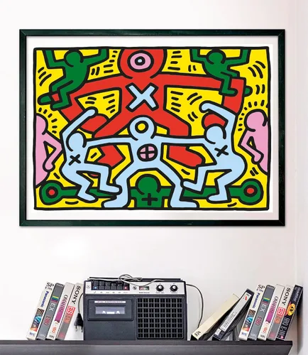 Miniatura 6 de Clementoni - Keith Haring Haring-1000 piezas para adultos, arte, pinturas famosas, Made in Italy, multicolor, 39757