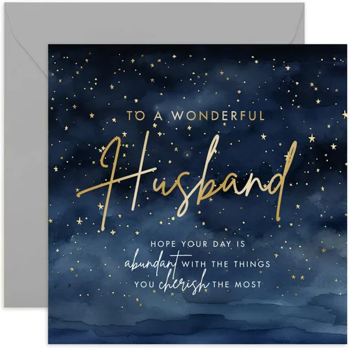 Miniatura 10 de Tarjeta de cumpleaños para nieto - Diseño de estrellas maravillosas - Tarjeta de cumpleaños masculina para hombres - Adulto, adolescente, niño
