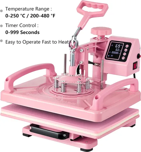 Miniatura 7 de Leomru Máquina de Prensa de Calor 8 en 1 de 12x15 Pulgadas, Máquina de Prensa de Calor para Camisetas Gorra Tapa Taza Placa Giro de 360° Alejado