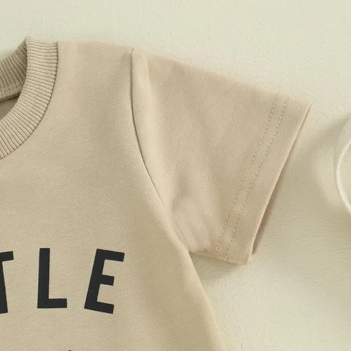 Miniatura 60 de Conjunto de camiseta de manga corta para bebé niño y niña, camiseta de manga corta, pantalones cortos casuales, ropa para recién nacidos, 6, 12, 18