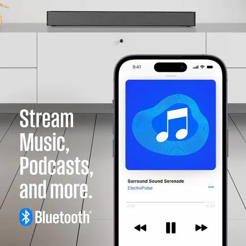 Miniatura 5 de Barra de Sonido Westinghouse para Smart TV, Barra de Sonido Compacta 2.0 con Dolby Atmos y Digital Plus, Sistema de Sonido Surround 120W para TV