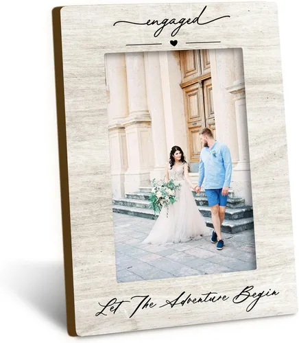 Miniatura 9 de Marco de fotos de compromiso para parejas recién casadas de 4 x 6, regalos de compromiso para parejas, regalo de recién casados, regalos de boda