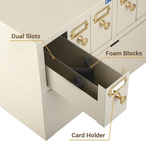 Miniatura 6 de 4E's USA Gabinete de almacenamiento deslizante - Almacenamiento modular con 6 cajones con capacidad para hasta 5,000 toboganes de laboratorio
