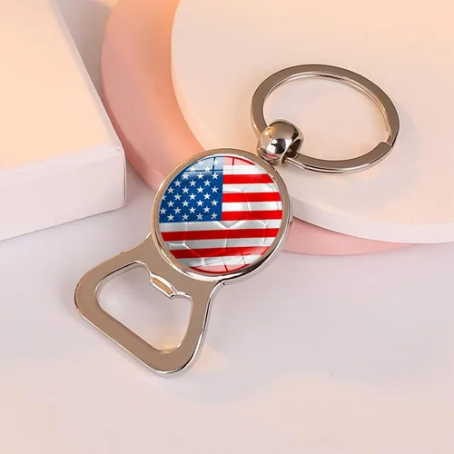 Miniatura 3 de Llavero de bandera brasileña, abrebotellas de cerveza con bandera de Brasil, llavero para papá, marido, cumpleaños, aniversario, regalo del día