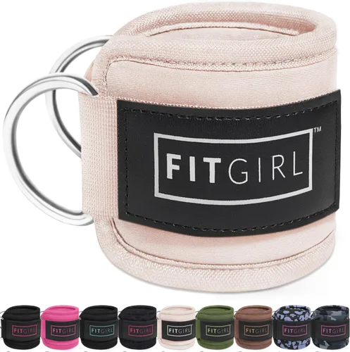 Miniatura 11 de FITGIRL Correa de tobillo para máquina de cable, acolchado de alta calidad y comodidad para máquinas de ejercicio con cable, accesorio de ejercicio