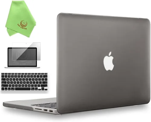 Miniatura 22 de UESWILL Funda rígida mate 3 en 1 compatible con MacBook Pro (Retina, 13 pulgadas, finales de 2012/2013/2014/principios de 2015), modelo A1425 / Negro