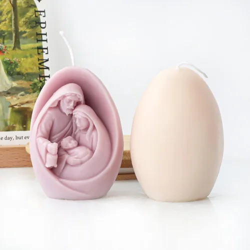 Miniatura 2 de Tone Fun Moldes de silicona con forma de familia Jesús para hacer velas, resina, velas de aromaterapia, jabón de cera hecho a mano, decoración