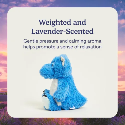 Miniatura 3 de warmies Animales de peluche con peso y aptos para microondas, dragón, peluche con calefacción para calidez y comodidad, lindos juguetes de felpa