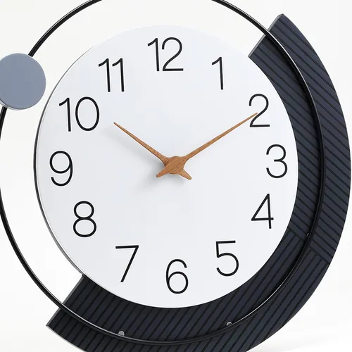Miniatura 2 de Dankeit Reloj de pared decorativo de 40 cm, silencioso y sin tictac, de cuarzo, operado con batería, reloj grande para sala de estar, cocina, baño
