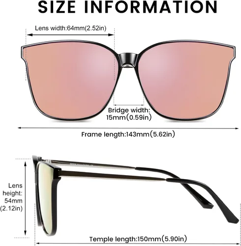 Miniatura 3 de Duco - Lentes de sol redondos vintage para mujeres y hombres con protección UV de moda para la playa