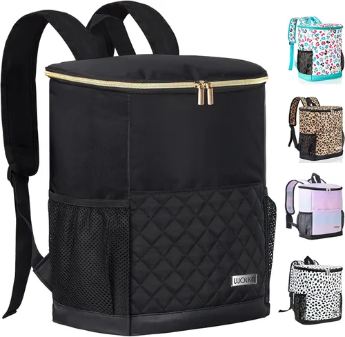 Miniatura 10 de Mochila Enfriadora Wolka 30 Latas, Mochilas Enfriadoras Aisladas a Prueba de Fugas Portátiles, Bolsa Enfriadora Impermeable de Lado Suave para Nube