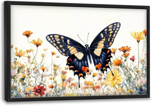Miniatura 88 de Cuadros Grandes Enmarcados Arte de Pared para Sala de Estar, Lobos del Bosque Decoración de Pared de Gran Tamaño Lobo Animal Impresión en Lienzo