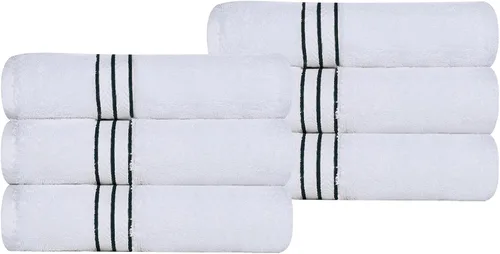 Miniatura 77 de Juego de toallas de baño de algodón turco ultra suave de Superior, juego de 2 piezas, toallas para la ducha, baño, artículos esenciales para el Latte