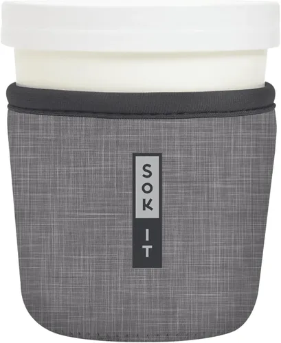 Miniatura 101 de Sok It IceCreamSok - Funda de neopreno aislada (flores abstractas, pintas de helado cónicas)