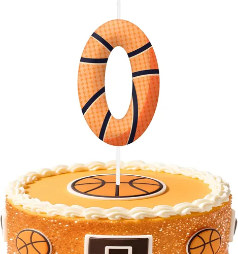 Miniatura 123 de Velas de cumpleaños con el número 0 de béisbol, decoración de pastel con temática de béisbol para niños y niñas, decoraciones de pasteles