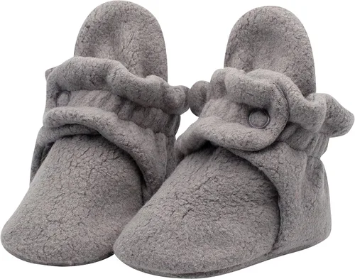 Zutano - Botines unisex de vellón para bebé, suela suave y antideslizante, calcetines para bebés y niños pequeños, niñas y niños de 3 a 24 meses