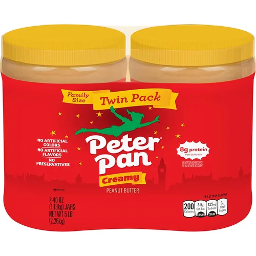 Miniatura 6 de Peter Pan Mantequilla de maní cremosa natural, 40 onzas