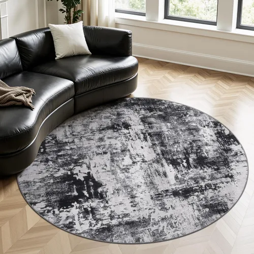 Miniatura 37 de Rugflix Alfombras de área de 8 x 10 pies para sala de estar, alfombra grande lavable, resistente a las manchas, pelo bajo, alfombra oscura moderna