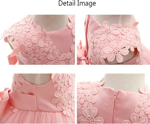 Miniatura 5 de Moon Kitty Vestido de niña para bautizo, vestido de niña de flores