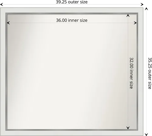 Miniatura 467 de Amanti Art Espejo personalizado, espejo estrecho de baño de oro blanco, espejo de pared o espejo de tocador de baño sobre el fregadero