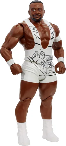 WWE Big E - Figura de acción de la serie 115, figura de acción posable de 6 pulgadas, coleccionable para edades de 6 años en adelante