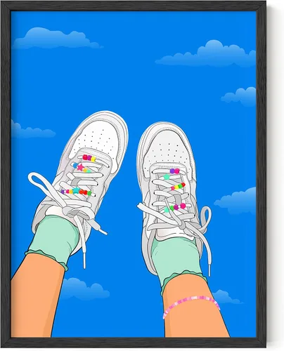 Miniatura 12 de HAUS AND HUES Póster de hongos trippy – Indie for Room Aesthetic Trippy Hippie Y2K, arte de hongos, imágenes indie, decoración de pared