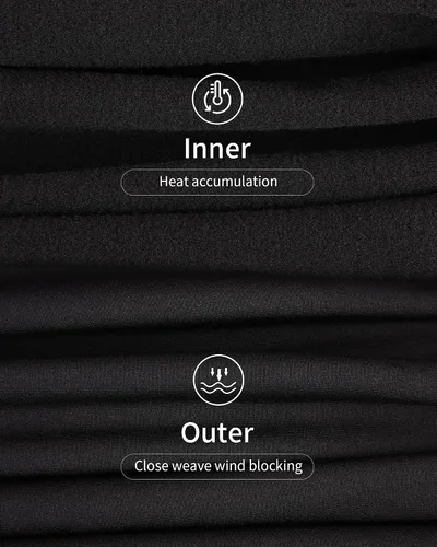 Miniatura 3 de WEERTI Ropa interior térmica para hombre, capa base de tela polar con forro polar